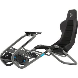 Геймърски стол Playseat Trophy Logitech G Edition Сив основен изглед отпред