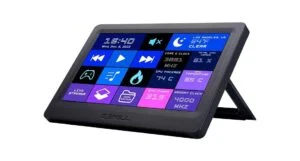 Команден панел G.SKILL WigiDash 7" USB основен изглед с включен дисплей