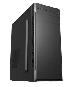 Кутия FSP CMT160 ATX Mid Tower Черна основна снимка с изглед отпред