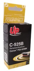 Мастилница UPRINT PGI525 CANON с черен цвят и чип за Canon принтери снимка на продукта