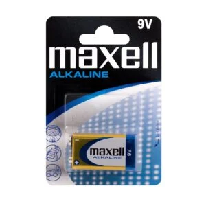 Алкална батерия MAXELL 6LF22 /6LR61/ /9V/ 1 бр. 12 бр кутия продукт снимка отпред