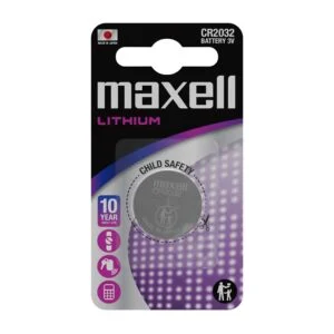 Бутонна батерия литиева MAXELL CR2032 3 V основна продуктова снимка