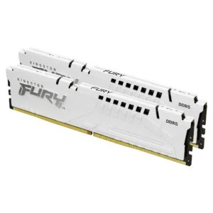Памет Kingston FURY Beast White 64GB(2x32GB) DDR5 6000MHz CL36 продуктова снимка отпред