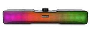 Soundbar Spartan Gear Orpheus RGB продуктова снимка с видима тонколонка и RGB осветление