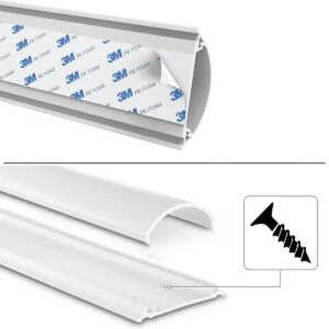 Изглед на продукта Канал PVC за скриване на кабел-100х7х2 1 см 220894 отстрани