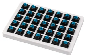 Суичове за механична клавиатура Keychron Cherry MX Blue Switch Set 35 броя продуктова снимка с черен корпус