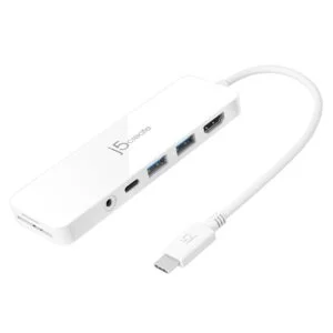 6-портов хъб j5create Mini Dock JCD373 с USB, HDMI, SD и 3.5 мм жак