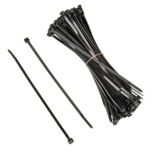 Кабелни връзки Kolink 100 броя 200mm 4.5mm черен продукт снимка с детайли