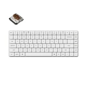 Геймърска механична клавиатура Keychron K3 Pro White QMK/VIA HS Brown Switch снимка на продукта