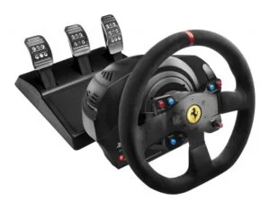 Волан THRUSTMASTER T300 Ferrari Alcantara Edition за PC PS3 PS4 основен изглед отпред