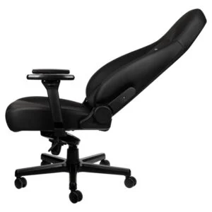 Геймърски стол noblechairs ICON Black Edition изглед отпред с видими подлакътници