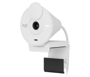 Уеб камера с микрофон LOGITECH Brio 300 White основен продуктен изглед