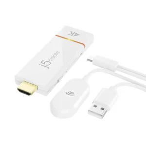 ScreenCast адаптер j5create JVAW76 4K Wireless 2.4 GHz 5 GHz продукт снимка отпред