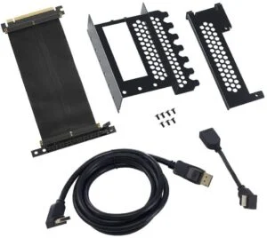 Универсален брекет и кабел за вертикален монтаж за видео карта CableMod PCIe x16 1x DisplayPort 1x HDMI кабел основна снимка