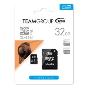Карта памет Team Group 32GB Micro SDHC/SDXC с SD адаптер продуктова снимка