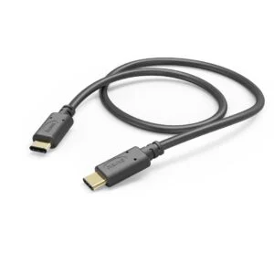 Кабел HAMA USB-C мъжко- USB-C мъжко 1.5м черен продукт снимка отпред