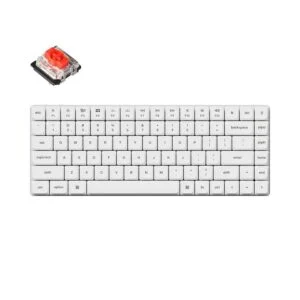 Геймърска механична клавиатура Keychron K3 Pro White QMK/VIA - Red Switch продуктова снимка