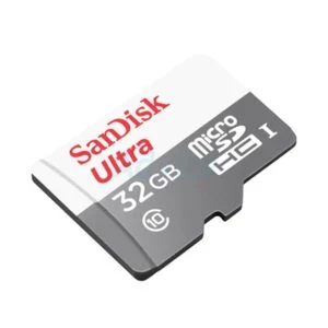 Карта памет SANDISK Ultra micro SDHC UHS-I A1 32GB Class 10 100Mb/s продукт снимка отпред