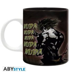ша ABYSTYLE JOJO’S BIZARRE ADVENTURE Duel черна керамична чаша отпред