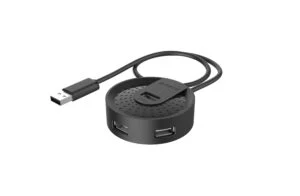 USB хъб A4tech HUB-20 4 портов USB 2.0 основно изображение с видими портове