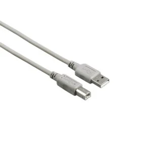 Кабел HAMA 200900 USB-A мъжко - USB-B мъжко 1.5 м показан на бял фон