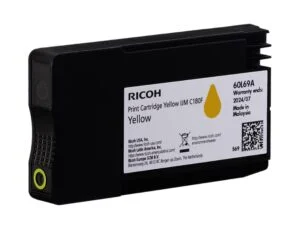 Касета с мастило RICOH IJM C180F 1600 копия Yellow продуктова снимка с видим дизайн