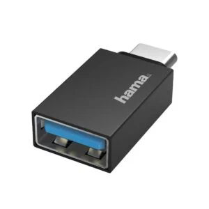 Адаптер HAMA OTG USB-C мъжко-USB 3.2 Gen 1 A женско 5Gbit/s Черен продукт снимка отпред