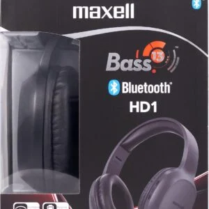 Слушалки блутут MAXELL BASS 13 B13-HD1 Черни с показан дизайн и Bluetooth функционалност