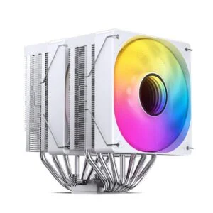Охладител за процесор Jonsbo CR-3000 ARGB White 2x120mm основна снимка с вентилатори