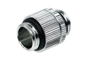 Адаптер Alphacool HF Двоен нипел G1/4 - G1/4 въртящ се сребрист продукт снимка отпред