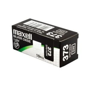 Бутонна батерия сребърна MAXELL SR916 SW /373/1.55V изглед отстрани на продукта