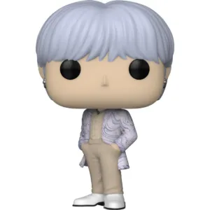 Фигурка Funko Pop! Rocks BTS Suga #369 Vinyl Figure показана отпред на бял фон