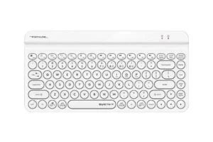 Безжична клавиатура A4tech Fstyler FBK30 бяла с Bluetooth и стойка за телефон