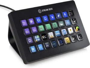 Контролер Elgato Stream Deck 32 LCD бутона черен основен изглед отпред