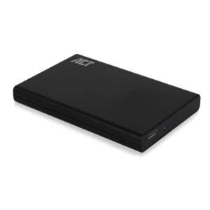Чекмедже за твърд диск ACT AC1225 в черен цвят с USB-C 3.2 Gen2 порт
