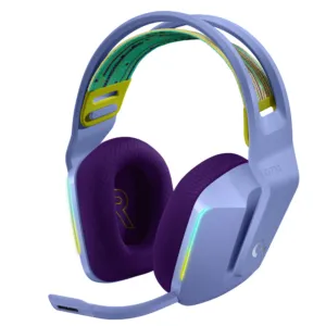 Геймърски слушалки Logitech G733 Lilac Lightspeed Wireless RGB с микрофон в лилав цвят