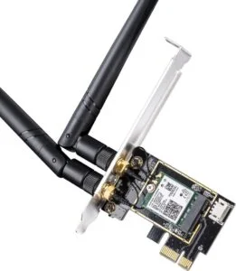 Мрежова карта Cudy WE3000 WiFi 6 PCIe 2.4/5 GHz с два антени и PCIe интерфейс