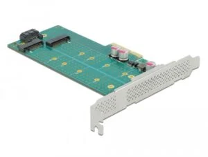 Карта PCI Express x4 Delock към 1x M.2 Key B и 1x M.2 NVMe M.2 Key M нископрофилен модел