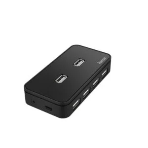 USB хъб 7-портов HAMA-200123 снимка показваща портовете и кабела