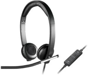 Слушалки с микрофон Logitech H650e продуктова снимка отпред