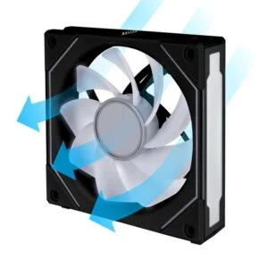 Вентилатор Lian-Li UNI SL-INF Reverse Blade 120 мм ARGB PWM Черен с видима ARGB подсветка