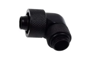 Фитинг Alphacool Eiszapfen Удължител 90° 16/10mm G1/4 Черен мат основна продуктова снимка