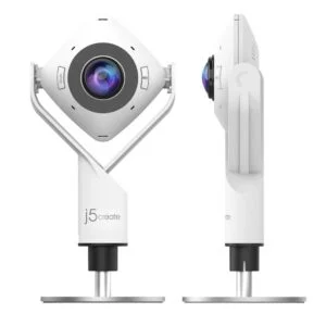 Уеб камера j5create JVCU360 с показан 360 градусен обхват на заснемане