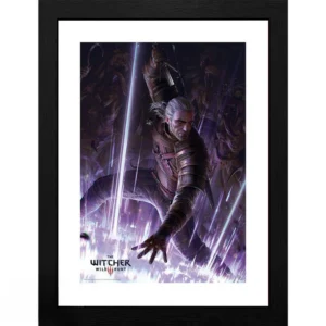 GBEYE THE WITCHER - Framed print „Geralt“ (30x40) продуктова снимка с рамка и детайли
