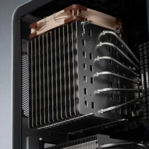 Пасивен охладител Noctua NH-P1 с изглед към ребрата за охлаждане