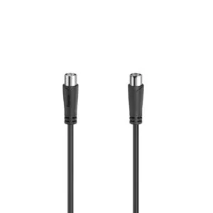 Антенен кабел HAMA Коаксиален мъжко - Коаксиален женско 1.5м 90dB Черен основна продуктова снимка