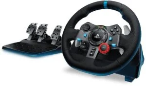 Волан Logitech Driving Force G29 PS3/PS4/PC Черен основен продукт с вид отпред