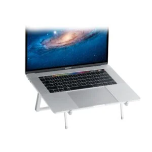 Поставка за лаптоп Rain Design mBar Pro Plus Сребриста отстрани с видима височина