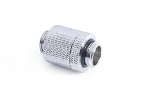 D-Plug Alphacool ES 20mm G1/4 AG auf G1/4 AG Сребрист продукт снимка отпред