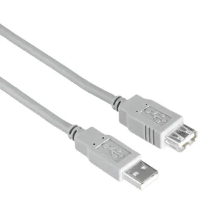 Удължителен кабел HAMA USB-A женско към USB-A мъжко 3 м продукт снимка отпред